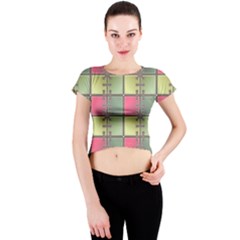 Seamless Pattern Seamless Design Crew Neck Crop Top