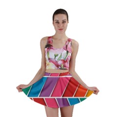 Abstract Background Colorful Mini Skirt