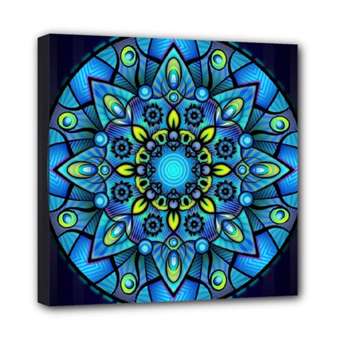 Mandala Blue Abstract Circle Multi Function Bag	 by Nexatart
