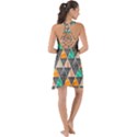 Abstract Geometric Triangle Shape Show Some Back Chiffon Dress View2