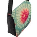 Background Floral Flower Texture Flap Messenger Bag (L)  View2