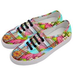 Zen Garden Japanese Nature Garden Women s Classic Low Top Sneakers