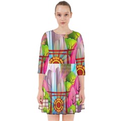 Zen Garden Japanese Nature Garden Smock Dress