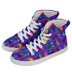 Colorful Background Stones Jewels Men s Hi-top Skate Sneakers