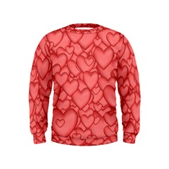 Background Hearts Love Kids  Sweatshirt