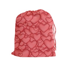 Background Hearts Love Drawstring Pouches (extra Large) by Nexatart