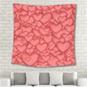 Background Hearts Love Square Tapestry (Large) View2