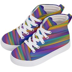 Colorful Background Kid s Hi-top Skate Sneakers