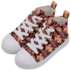 Seamless Pattern Patterns Kid s Mid-top Canvas Sneakers