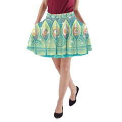 Background Landscape Surreal A-line Pocket Skirt