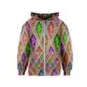 Abstract Background Colorful Leaves Kids  Zipper Hoodie View1
