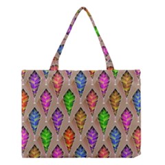 Abstract Background Colorful Leaves Medium Tote Bag by Nexatart