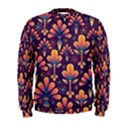 Abstract Background Floral Pattern Men s Sweatshirt View1