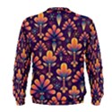 Abstract Background Floral Pattern Men s Sweatshirt View2