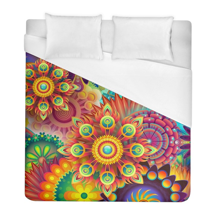 Colorful Abstract Background Colorful Duvet Cover (Full/ Double Size)