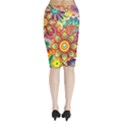 Colorful Abstract Background Colorful Midi Wrap Pencil Skirt View2