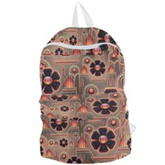 Background Floral Flower Stylised Foldable Lightweight Backpack