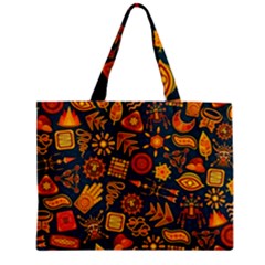 Pattern Background Ethnic Tribal Zipper Mini Tote Bag by Nexatart