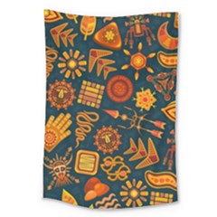 Pattern Background Ethnic Tribal Large Tapestry