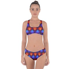 Background Colorful Abstract Criss Cross Bikini Set by Nexatart