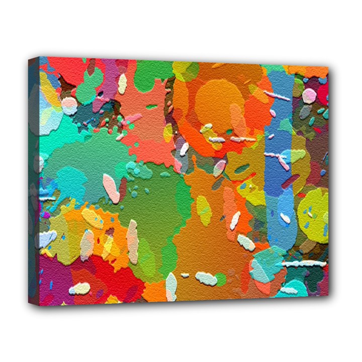 Background Colorful Abstract Canvas 14  x 11 