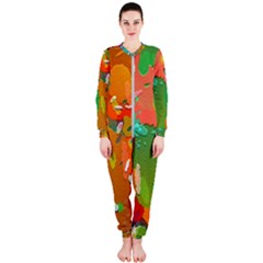 Background Colorful Abstract Onepiece Jumpsuit (ladies) 