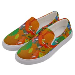 Background Colorful Abstract Men s Canvas Slip Ons by Nexatart