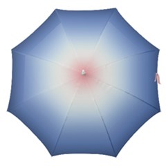 Red And Blue Straight Umbrellas