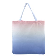 Red And Blue Grocery Tote Bag