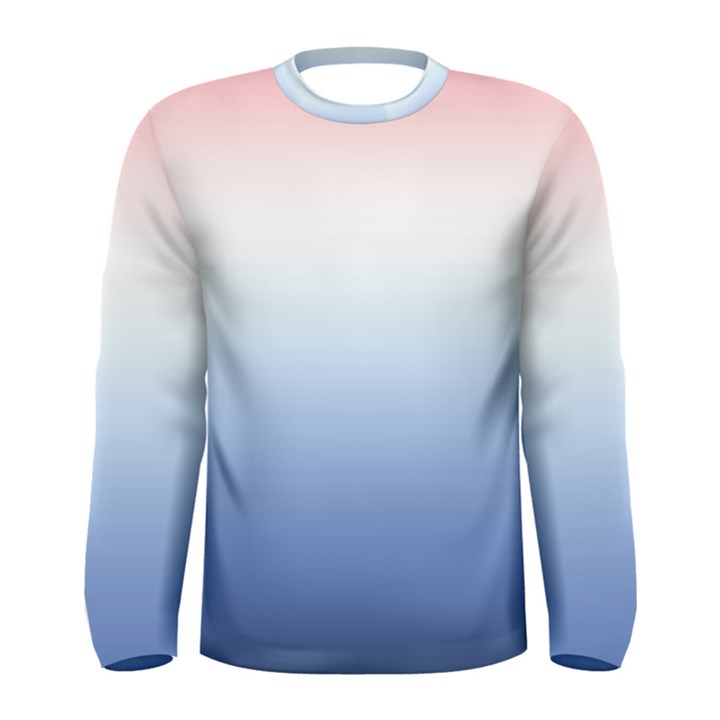 Red And Blue Men s Long Sleeve Tee