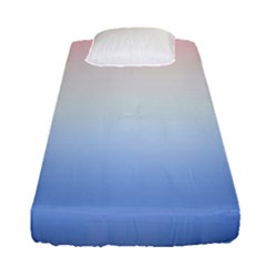 Red And Blue Fitted Sheet (single Size)