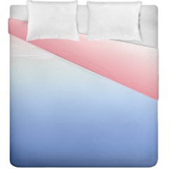 Red And Blue Duvet Cover Double Side (King Size)