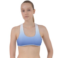 Red And Blue Criss Cross Racerback Sports Bra