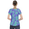 Electric Palm Tree Short Sleeve Front Detail Top View2