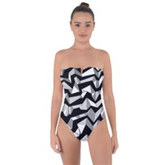 Polynoise Lowpoly Tie Back One Piece Swimsuit by jumpercat