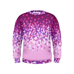 Pink Disintegrate Kids  Sweatshirt by jumpercat