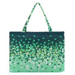 Green Disintegrate Zipper Medium Tote Bag by jumpercat