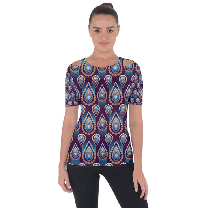 Seamless Pattern Pattern Short Sleeve Top