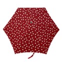 Floral Dots Red Mini Folding Umbrellas View1
