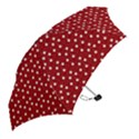 Floral Dots Red Mini Folding Umbrellas View2