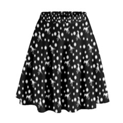 Dinosaurs Black High Waist Skirt