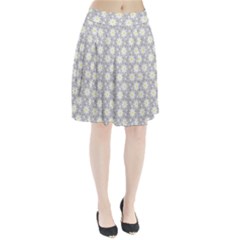 Daisy Dots Grey Pleated Skirt