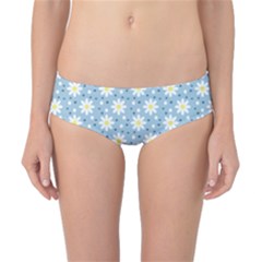 Daisy Dots Light Blue Classic Bikini Bottoms