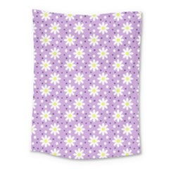 Daisy Dots Lilac Medium Tapestry by snowwhitegirl