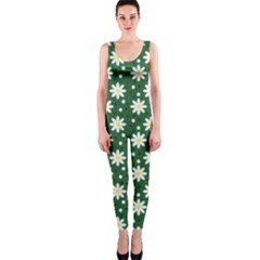 Daisy Dots Green Onepiece Catsuit