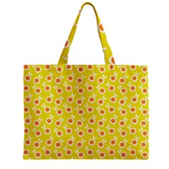 Square Flowers Yellow Zipper Mini Tote Bag by snowwhitegirl