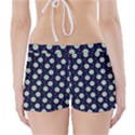 Daisy Dots Navy Blue Boyleg Bikini Wrap Bottoms View2