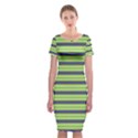 Color Line 2 Classic Short Sleeve Midi Dress View1