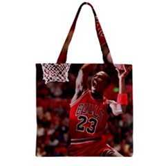 Michael Jordan Zipper Grocery Tote Bag by LABAS