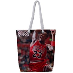 Michael Jordan Full Print Rope Handle Tote (small) by LABAS